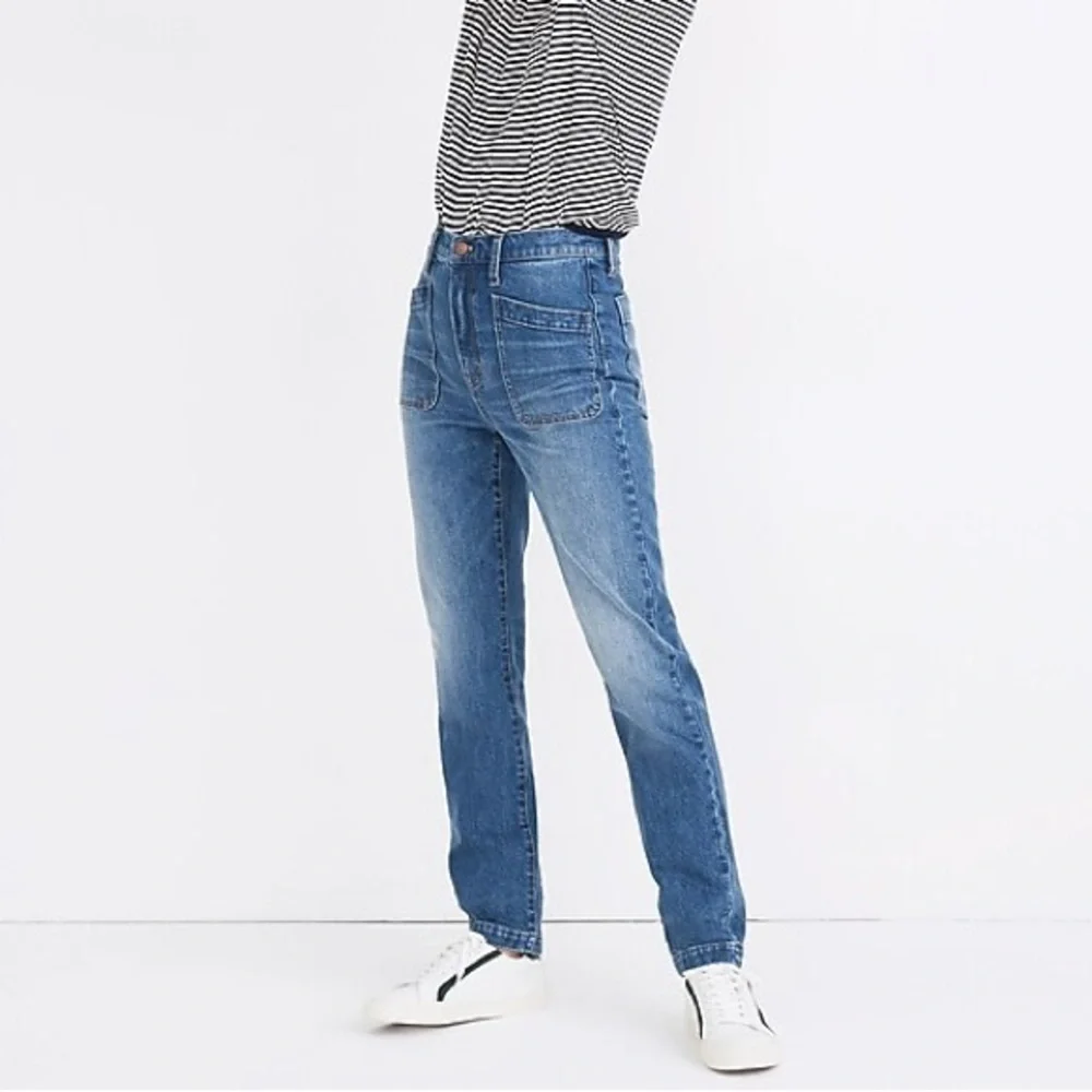 Madewell Classic Straight Jeans Marfield Wash Size 25